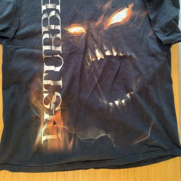 Vintage Y2K Disturbed Outrage T Shirt - Picture 2 of 7